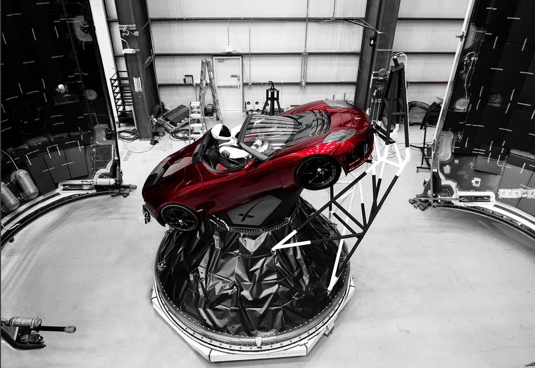 Falcon Heavy with Tesla