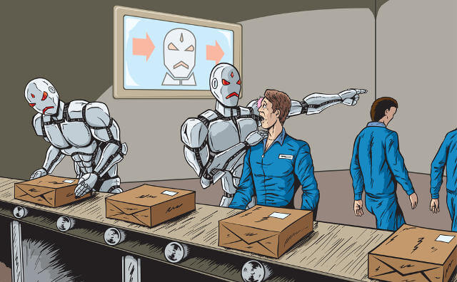 AI robots vs humans
